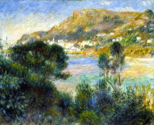 Blick von Cap Martin auf Monte Carlo, ca. 1884